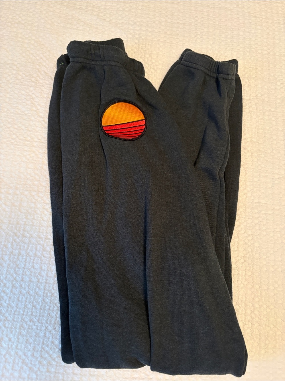 Aviator Nation Charcoal Sweatpants with Sunset Patch XS - Excellent Condition - Picture 2 of 6